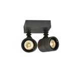SLV 233095 MYRA, Outdoor Wand- und Deckenleuchte, zweiflammig, QPAR51, IP55, anthrazit, max. 100 W 