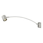 SLV 233134 MYRA DISPLAY, Outdoor Wandleuchte, QPAR51, IP55, silbergrau, gewölbt, max. 50 W 