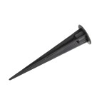 SLV 900011 KUNSTSTOFFERDSPIESS, schwarz, Länge 17,5 cm 