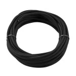 SLV 961270 PVC-LEITUNG MIT STOFFMANTEL, 3-polig, 10 m, schwarz 