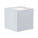 Paulmann 180.01 LED Wandleuchte Cybo IP65 eckig 80x80mm 2700K 2x3,5W 355lm / 355lm 230V Weiß Aluminium 