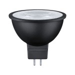Paulmann 287.57 Standard 12V LED Reflektor GU5,3 1er-Set 445lm 6,5W 2700K dimmbar Schwarz matt 
