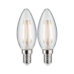 Paulmann 288.55 Filament 230V LED Kerze E14 2x250lm 2x2,7W 2700K Klar 