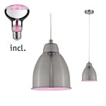 Paulmann 5118 Neordic Bundle Pendelleuchte Hilla + LED Reflektor E27 Eisen gebürstet dimmbar Metall / 230V 200lm 6,5W 1300K 