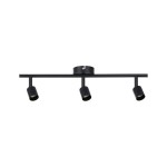 Paulmann 667.57 Spotlight Carolina GU10 230V max. 3x10W dimmbar Schwarz matt 