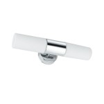 Paulmann 703.50 Spiegelleuchte Lenia IP44 E14 230V max. 2x20W dimmbar Chrom#Opak 