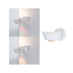 Paulmann 709.46 LED Wandleuchte Sabik IP44 2700K 800lm / 390lm 230V 9 / 4W dimmbar Weiß matt 