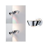 Paulmann 709.47 LED Wandleuchte Sabik IP44 2700K 800lm / 390lm 230V 9 / 4W dimmbar Chrom 