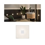 Paulmann 784.00 LumiTiles LED Fliesen Square Einzelfliese IP44 100x10mm 20lm 12V 0,8W 2700K Weiß Kunststoff#Aluminium 
