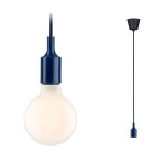 Paulmann 784.30 Neordic Pendelleuchte Ketil E27 max. 60W Nachtblau#Schwarz dimmbar Silikon#Kunststoff 