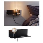 Paulmann 789.20 Wandleuchte Devara E27 230V max. 40W dimmbar Schwarz 