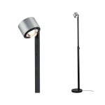 Paulmann 797.17 LED Stehleuchte Aldan 2700K 827lm / 473lm 8,5 / 7W Schwarz#Alu gebürstet 