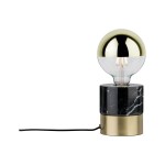 Paulmann 797.42 Neordic Tischleuchte Vala E27 max. 20W Messing gebürstet#Marmor Metall#Marmor 