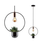 Paulmann 797.48 Neordic Pendelleuchte Tasja E27 max. 20W Schwarz#Kupfer dimmbar Metall 