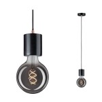 Paulmann 797.51 Neordic Pendelleuchte Nordin E27 max. 60W Schwarz#Marmor#Kupfer matt dimmbar Marmor 