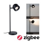 Paulmann 797.82 LED Tischleuchte Smart Home Zigbee 3.0 Puric Pane 2700K 400lm 4,5W Schwarz 