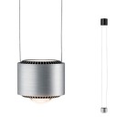 Paulmann 797.86 LED Pendelleuchte Aldan II 840lm / 450lm 8,3 / 5W Schwarz#Alu gebürstet dimmbar 