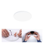 Paulmann 799.33 VariFit LED Einbaupanel Veluna Edge IP44 rund 120mm 8,5W 650lm 4000K Weiß 