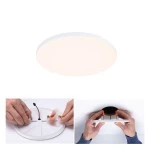 Paulmann 799.45 VariFit LED Einbaupanel Veluna Edge IP44 rund 160mm 12W 1100lm 3000K Weiß dimmbar 