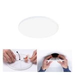 Paulmann 799.51 VariFit LED Einbaupanel Veluna Edge IP44 rund 160mm 12W 1100lm 4000K Weiß dimmbar 
