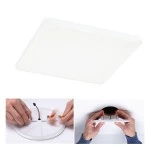 Paulmann 799.55 VariFit LED Einbaupanel Veluna Edge IP44 eckig 200x200mm 17W 1500lm 4000K Weiß dimmbar 