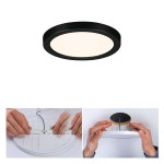 Paulmann 799.60 VariFit LED Einbaupanel Areo IP44 rund 118mm 6,5W 550lm 3000K Schwarz 