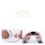 Paulmann 923.87 VariFit LED Einbaupanel Veluna IP44 rund 75mm 4,5W 360lm 3000K Satin 