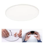 Paulmann 923.92 VariFit LED Einbaupanel Veluna IP44 rund 185mm 17,5W 1500lm 4000K Satin 