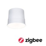 Paulmann 924.69 LED Modul Einbauleuchte Smart Home Zigbee 3.0 Base Coin 1er-Set rund 50mm Coin 4,9W 430lm 230V dimmbar 3000K Satin 