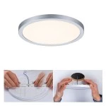 Paulmann 930.34 VariFit LED Einbaupanel Areo IP44 rund 175mm 13W 1200lm 3000K Chrom matt 