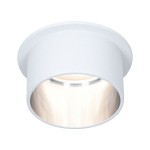 Paulmann 933.84 LED Einbauleuchte 3-Step-Dim Gil Coin IP44 rund 68mm Coin 6W 470lm 230V dimmbar 2700K Weiß matt#Eisen gebürstet 