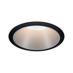 Paulmann 933.97 Einbauleuchte Cole rund 88mm GU10 max. 10W 230V dimmbar Schwarz#Silber 