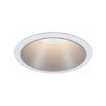 Paulmann 933.98 Einbauleuchte Cole rund 88mm GU10 max. 10W 230V dimmbar Weiß#Silber 