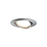 Paulmann 934.25 LED Einbauleuchte 3-Step-Dim Base Coin Basisset schwenkbar rund 90mm 20° Coin 3x5W 3x370lm 230V dimmbar 3000K Eisen gebürstet 