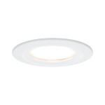 Paulmann 934.59 LED Einbauleuchte Nova Coin Einzelleuchte starr IP44 rund 78mm Coin 6W 470lm 230V 2700K Weiß matt 