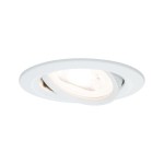Paulmann 936.39 Einbauleuchte Nova schwenkbar rund 84mm 50° GU10 max. 35W 230V dimmbar Weiß matt 
