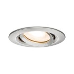 Paulmann 936.62 Einbauleuchte Nova Plus schwenkbar IP65 rund 93mm 30° GU5,3 / GU10 max. 35W 230/12V dimmbar Eisen gebürstet 
