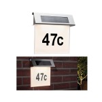 Paulmann 937.65 Solar LED Hausnummernleuchte Special Line IP44 3000K Edelstahl#Weiß 