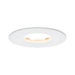 Paulmann 938.81 LED Einbauleuchte Nova Plus Coin starr IP65 rund 78mm Coin 6W 470lm 230V dimmbar 2700K Weiß matt 