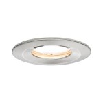 Paulmann 938.82 LED Einbauleuchte Nova Plus Coin starr IP65 rund 78mm Coin 6W 470lm 230V dimmbar 2700K Eisen gebürstet 
