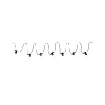 Paulmann 941.65 Plug & Shine LED Lichterkette Warmweiß IP44 3000K 7x0,2W Weiß 
