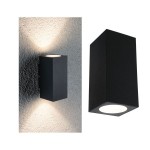 Paulmann 943.28 LED Wandleuchte Flame IP44 eckig 58x75mm 3000K 2x3,5W 2x260lm 230V Anthrazit Aluminium 
