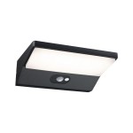 Paulmann 943.33 LED Außenwandleuchte Ronea Bewegungsmelder IP44 180x150mm 3000K 7,4W 400lm 230V Dunkelgrau Aluminium 