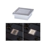 Paulmann 943.36 LED Bodeneinbauleuchte Brick Bewegungsmelder IP67 100x100mm 3000K 0,8W 25lm 230V Alu#Grau Metall#Edelstahl 