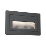 Paulmann 943.83 LED Außenwandleuchte Long IP44 eckig 103x58mm 3000K 4W 30lm 230V Schwarz Aluminium 