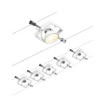 Paulmann 944.32 CorDuo Seilsystem Mac II Basisset GU5,3 max. 5x10W 230/12V Weiß matt#Chrom 