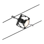 Paulmann 944.35 CorDuo Seilsystem Mac II Einzelspot GU5,3 max. 10W 12V Schwarz matt#Chrom 
