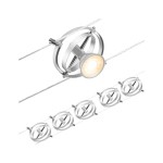Paulmann 944.36 CorDuo Seilsystem Cardan Basisset GU5,3 max. 5x10W 230/12V Chrom matt 