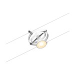 Paulmann 944.39 CorDuo Seilsystem Cardan Einzelspot GU5,3 max. 10W 12V Weiß matt#Chrom 