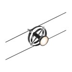 Paulmann 944.41 CorDuo Seilsystem Cardan Einzelspot GU5,3 max. 10W 12V Schwarz matt#Chrom 
